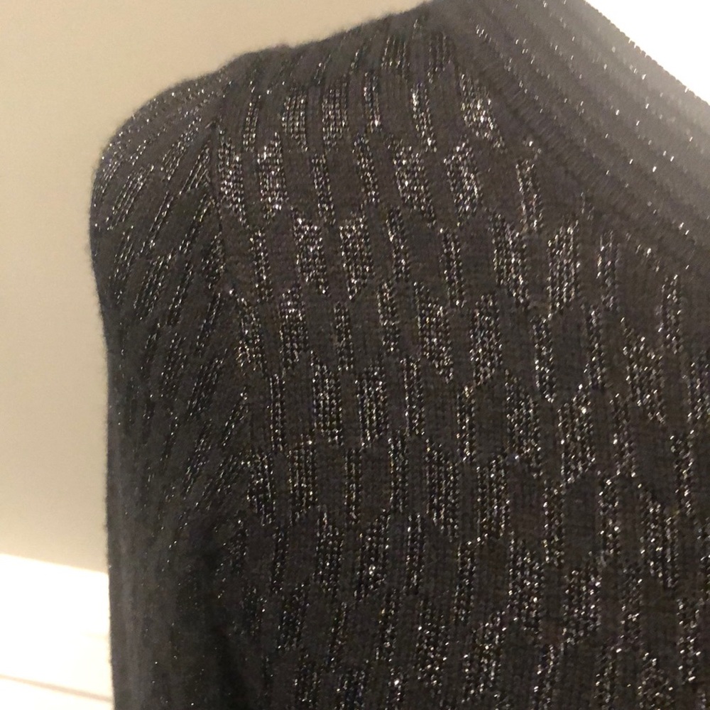 Sandro black dress scoop neck with V neck back - Picture 4 of 5